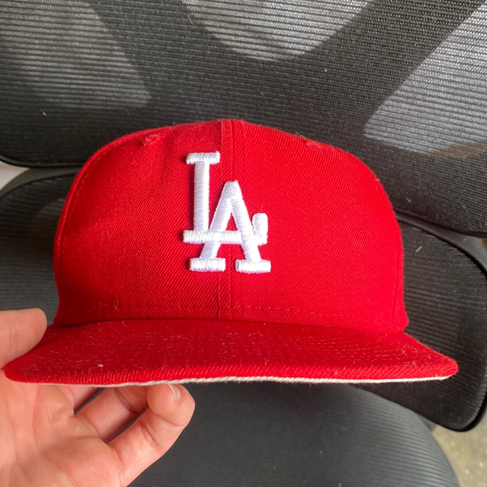 LA Dodgers New Era Fitted Hat - Red